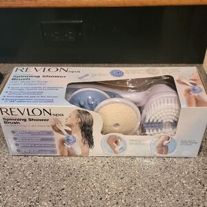 Revlon Spa Shower Brush Set - Blue and White